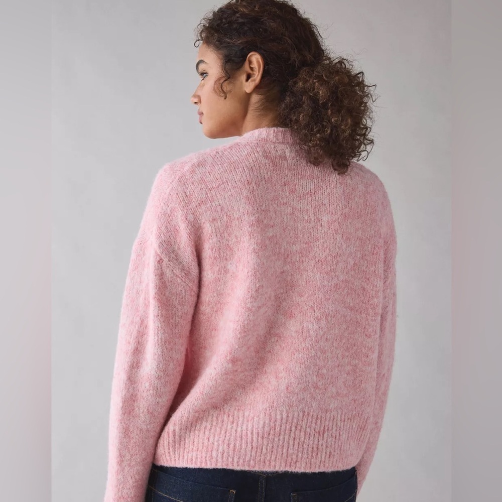 NWT Urban Outfitters BDG Becca Brushed Knit Oversized Fuzzy Cardigan Sweater - Picture 2 of 7